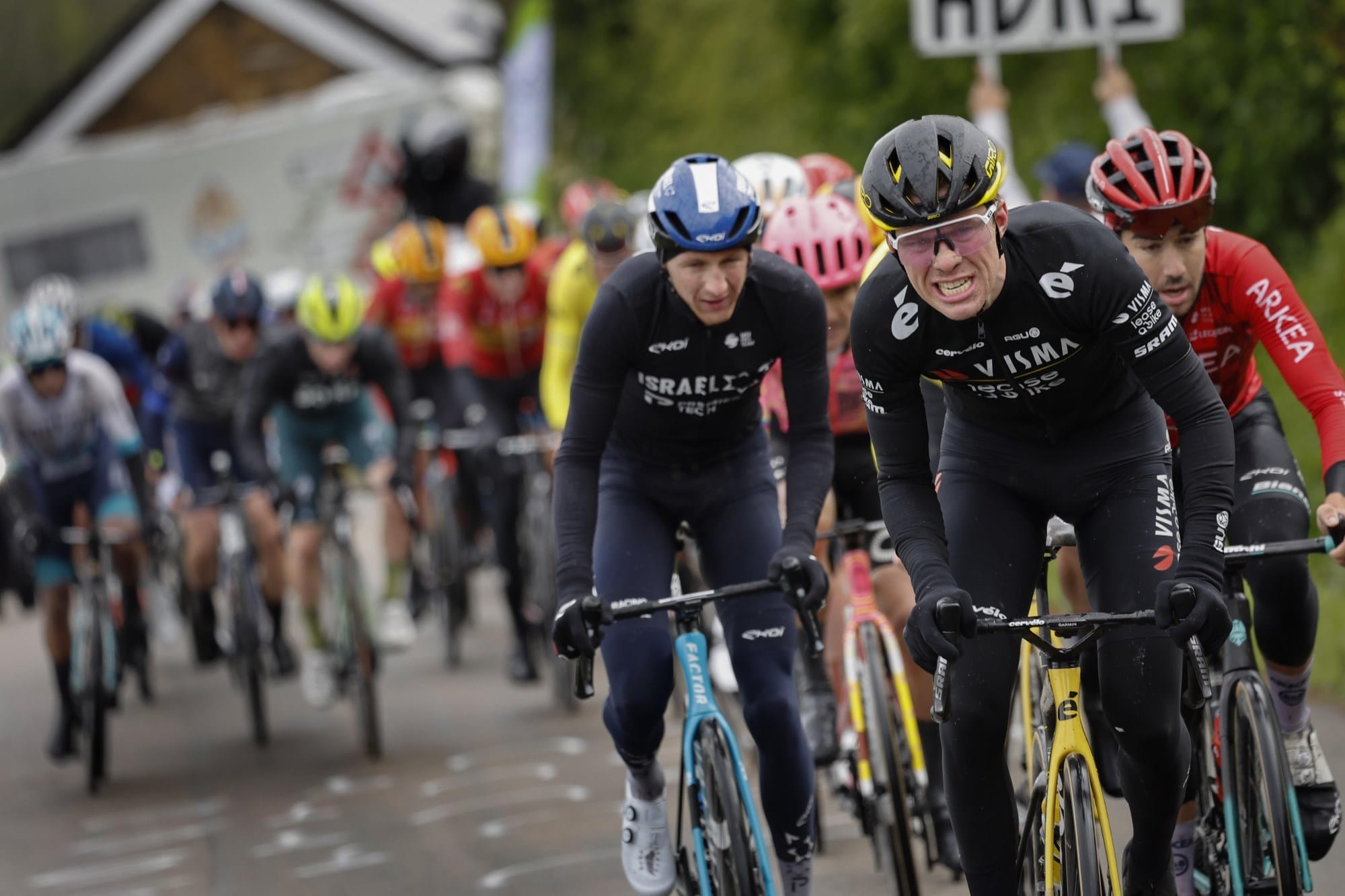 Witness riders battle through the Brabantse Pijl in our hospitality section