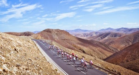 Cycling groups are welcome at the Playitas Resort, Fuerteventura