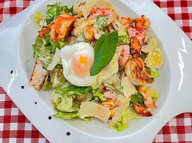 Blanche Neige prawn salad