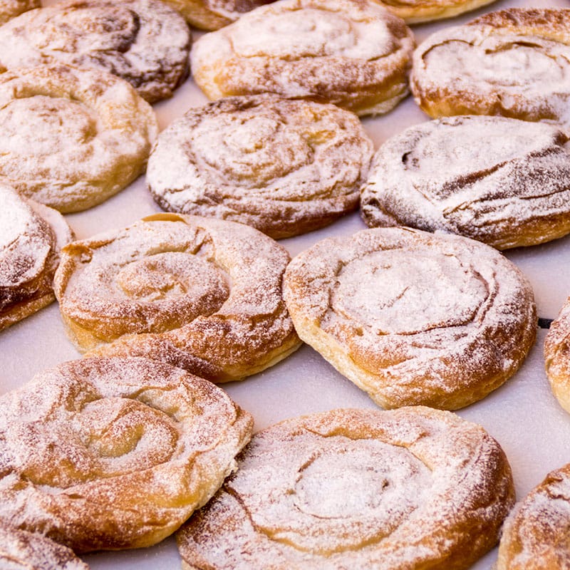 Beautiful baked goods, available on self-guided cycling holidays in Mallorca