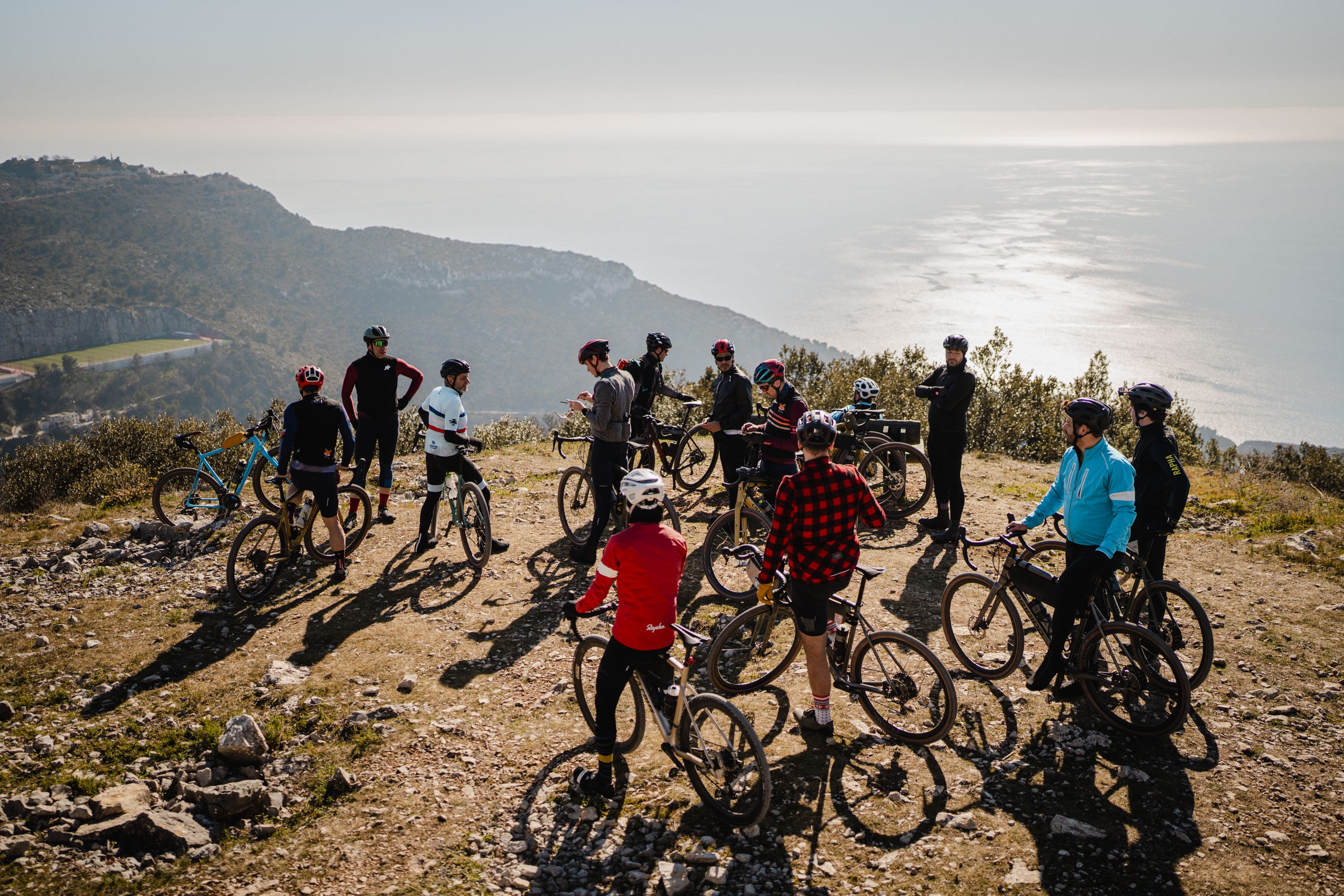 Photo of landscape on the French Riviera, a great location for gravel biking