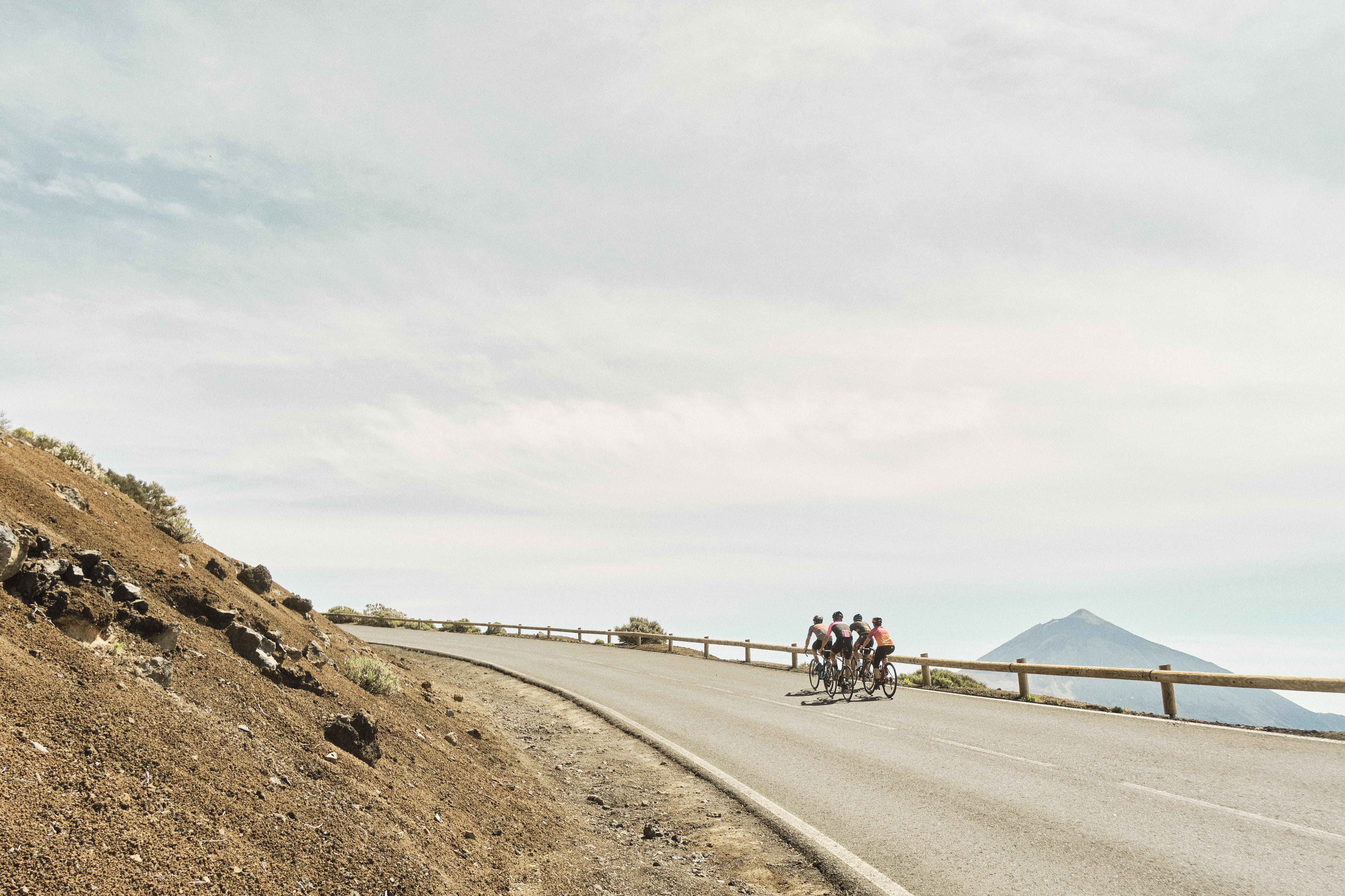 Cyclists tackle a tricky ascent during a cycling trip to Italy